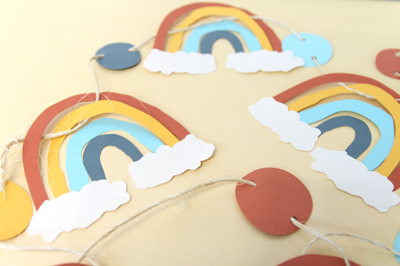 DIY Rainbow Party Decorations Made from Paper