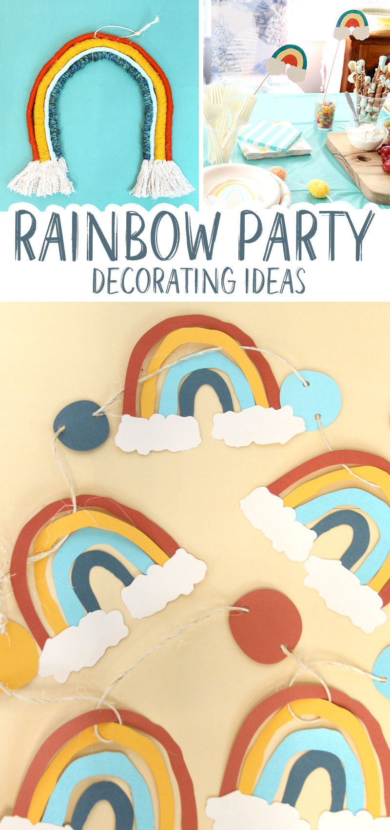 Rainbow Birthday Party Decorations Teen Kids Adult Tableware