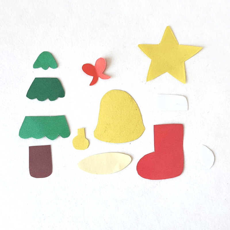 Paper Christmas Garland - Free Template * Moms and Crafters