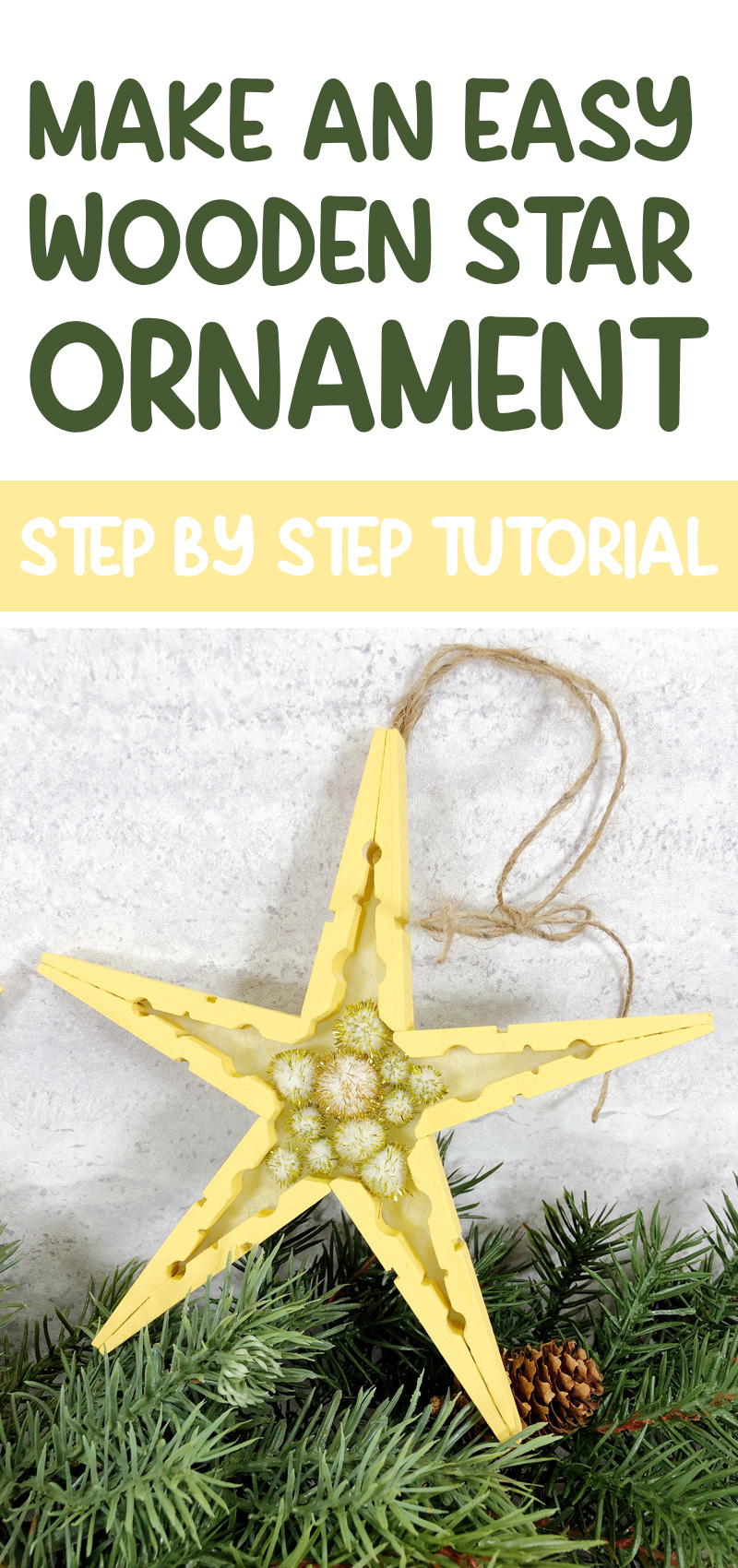 Easy DIY String Star Ornaments Tutorial