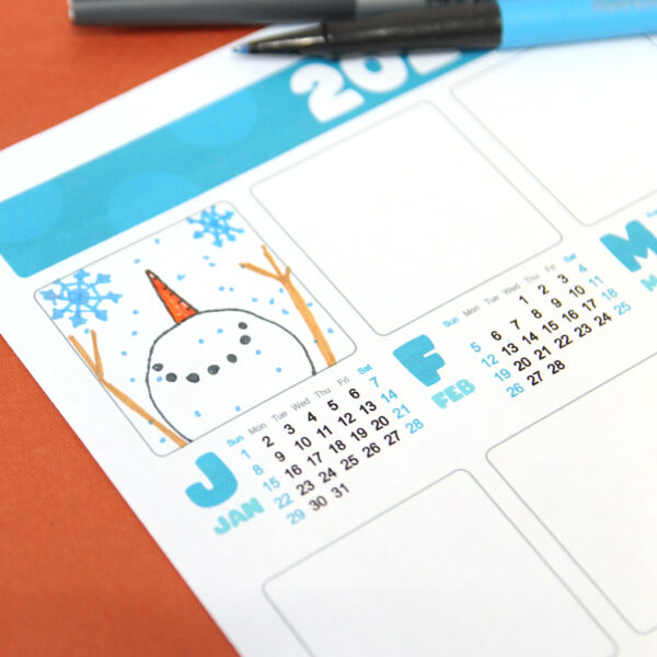 Draw Your Own Calendar (Updated for 2024) – Free Printable