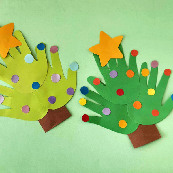 Handprint Christmas Tree Craft