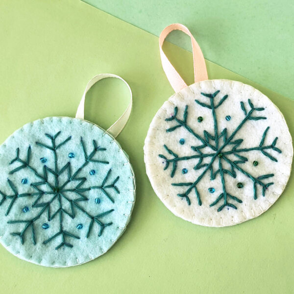 Snowflake Embroidery Pattern by Hand