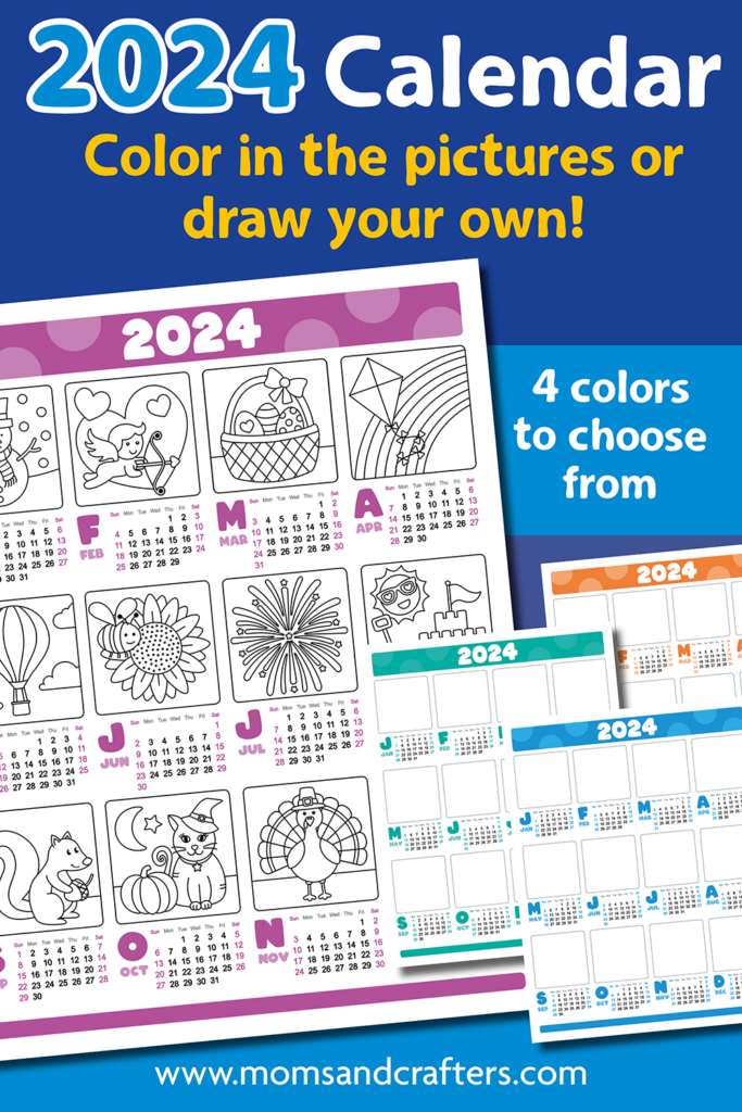 Draw Your Own Calendar (Updated for 2024) – Free Printable