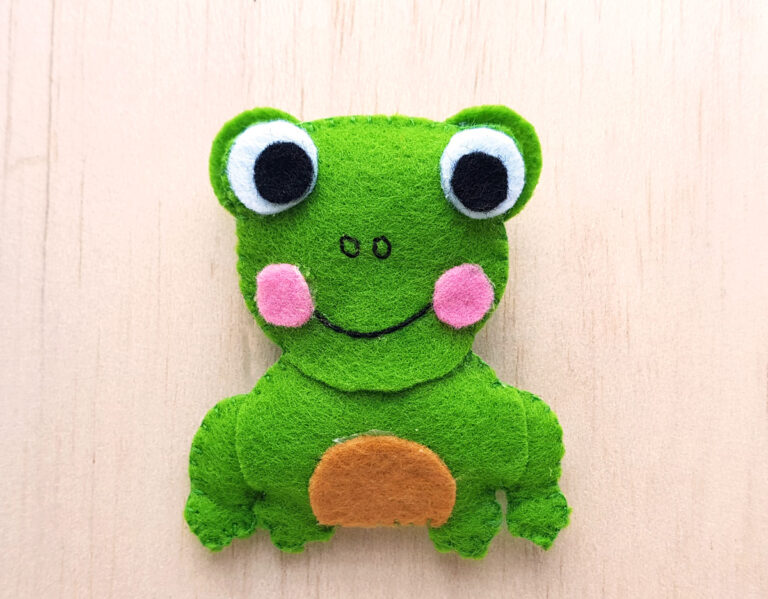 Felt Frog Pattern &  Softie Craft