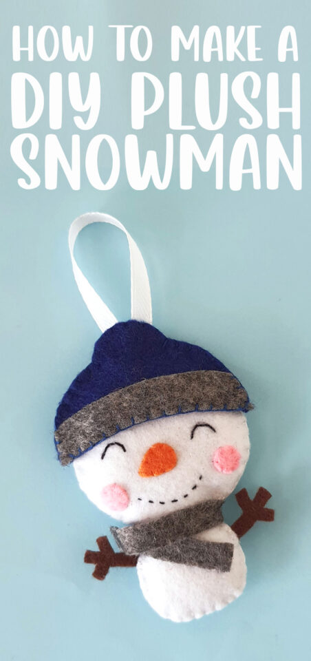 Felt Snowman Ornament - Free Pattern * Moms and Crafters