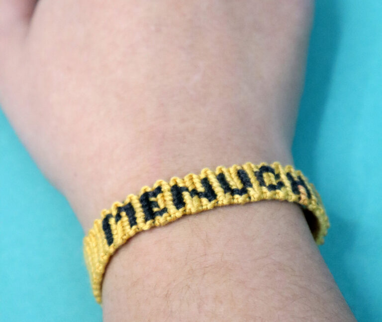 Name Friendship Bracelets with Free Printable Letter Graphs