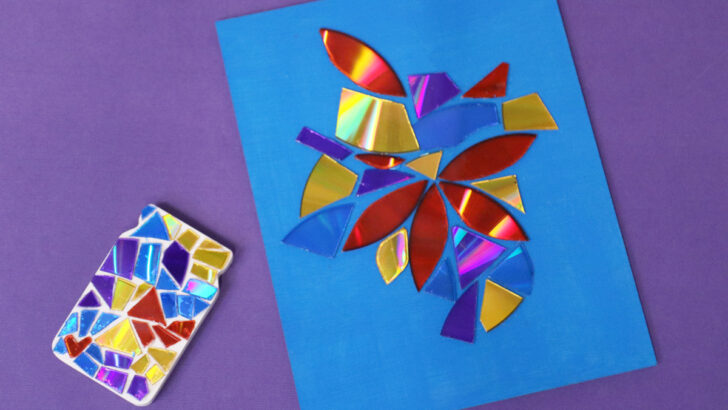 CD Mosaics – Repurpose Old CDs into Art!