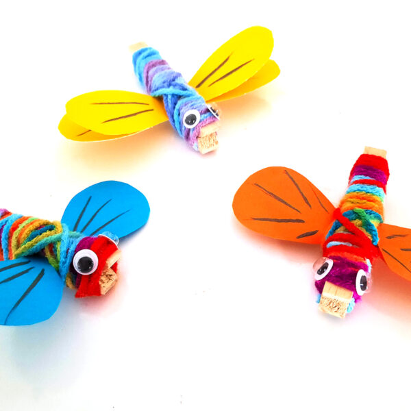 Yarn Wrapped Clothespin Dragonfly