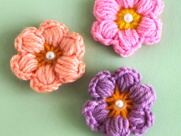 How to Crochet a Puff Flower