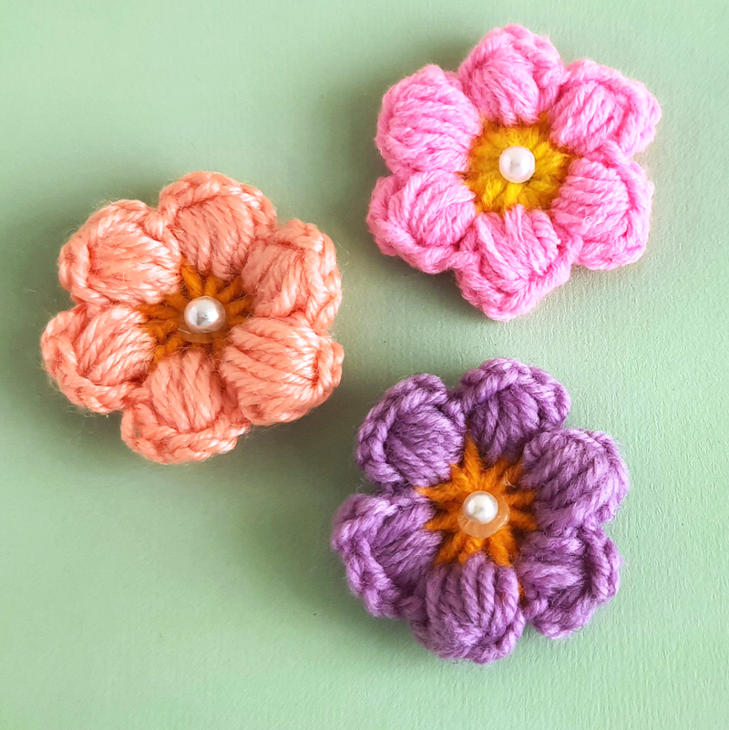 Crochet Flower Ring - Crochet pattern - My Rainbow Crochet