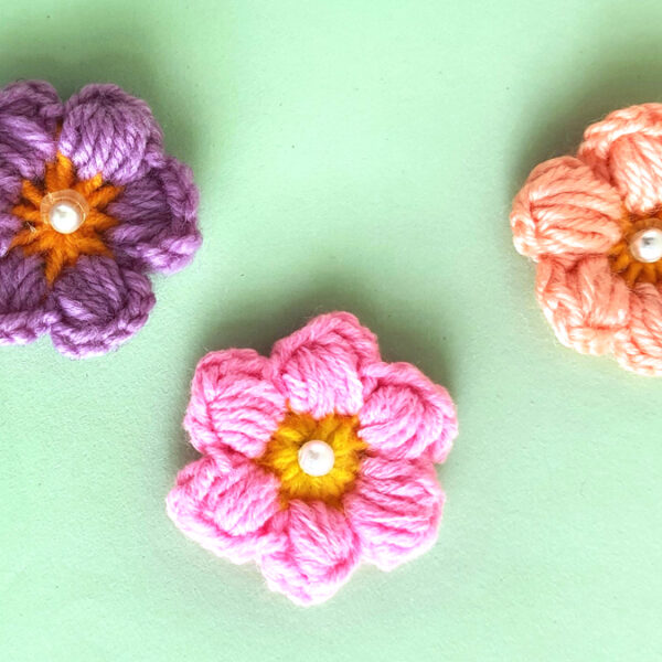 Crochet Puff Flower