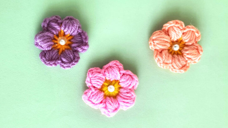 Crochet Puff Flower