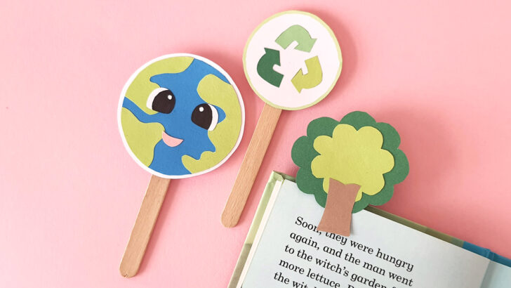 Earth Day Bookmarks – Free Printable Template