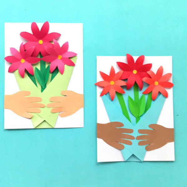Paper Flower Card – Free Template