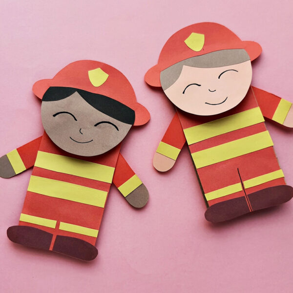 Fire Fighter Puppet – from a Paper Bag