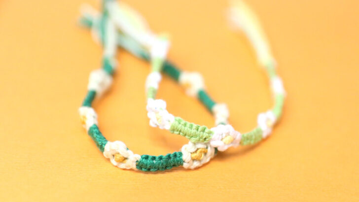 Simple Flower Friendship Bracelets