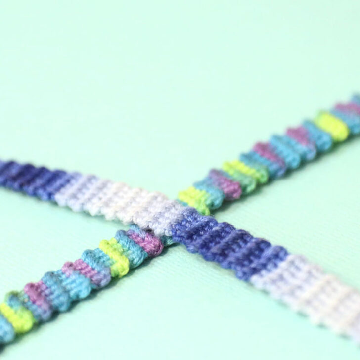 Horizontal Stripe Friendship Bracelets f12