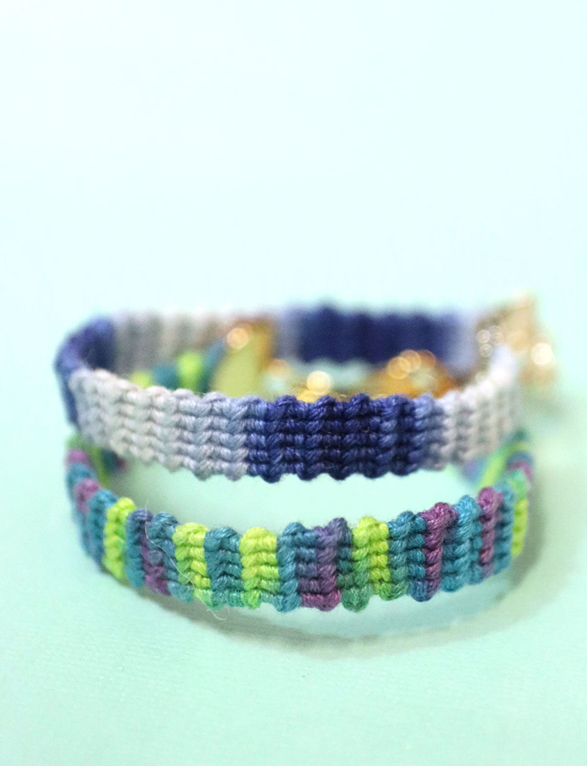 Buy Set of 5 Handmade Skinny Thin Cotton Embroidered Woven Double Chain  Knot Friendship Bracelets Gift, Stacking, Anklet, Minimalist Online in  India - Etsy