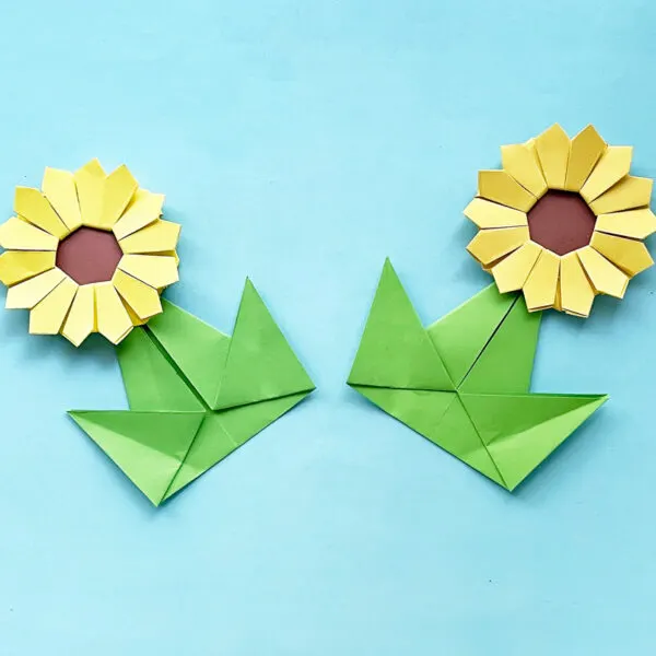Simple Origami Sunflower Tutorial