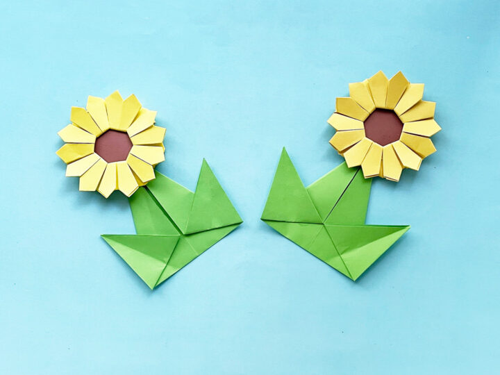 DIY Origami Sunflower