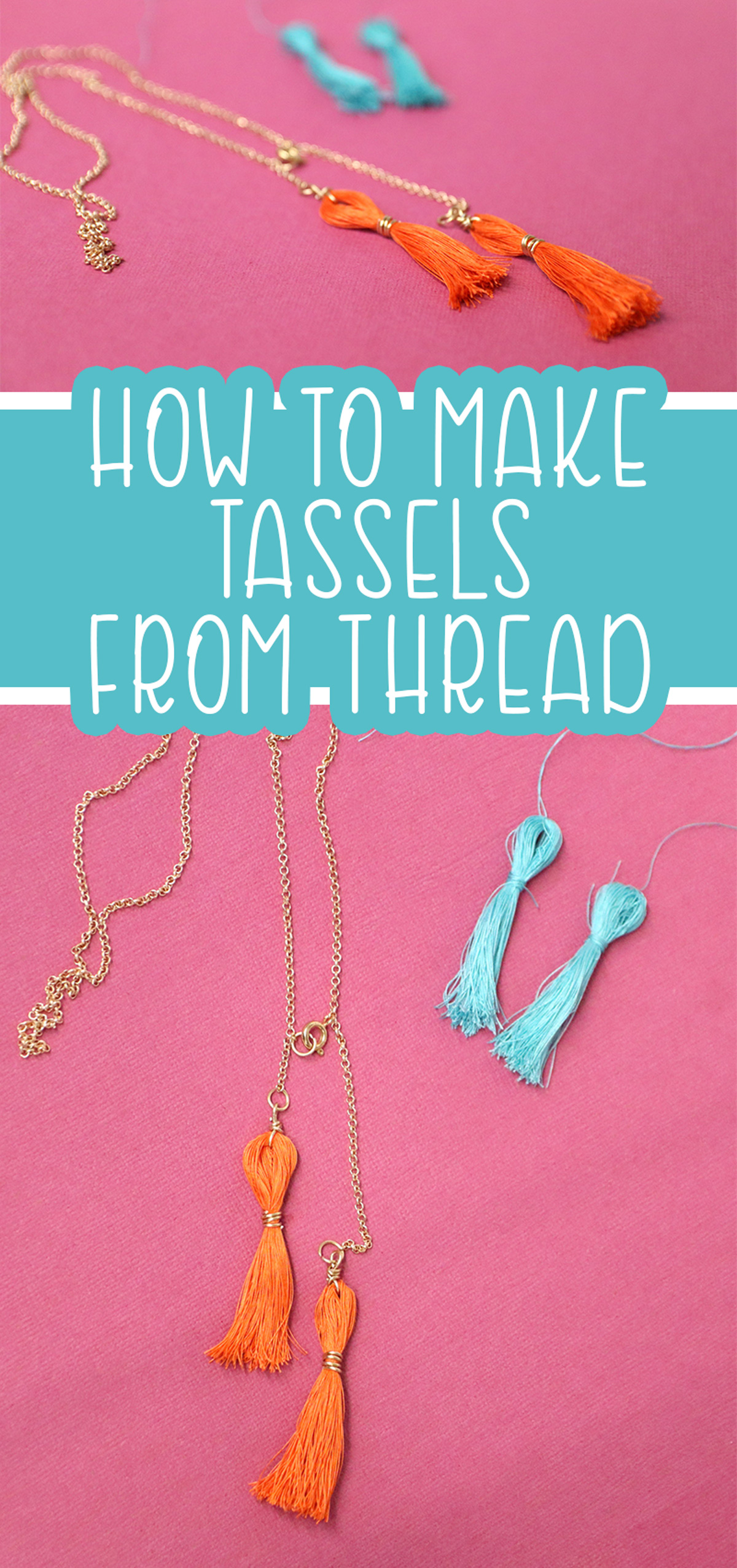 Small Thread Tassels for Earrings & More! * Moms and Crafters