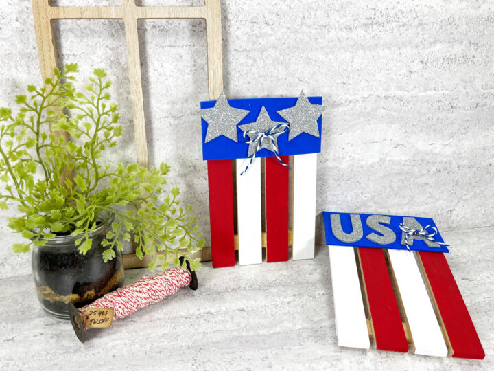 DIY Dollar Tree 4th of July Tiered Tray 