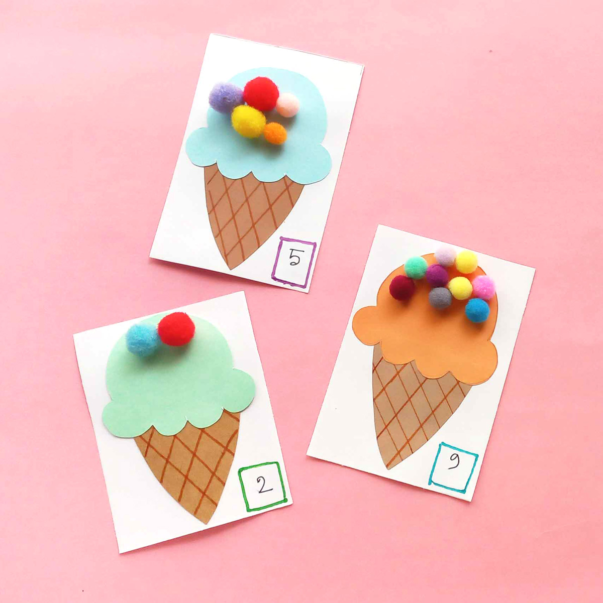Summer Crafts for Kids: Watercolor Painting & Ice Cream Crafting - OOLY