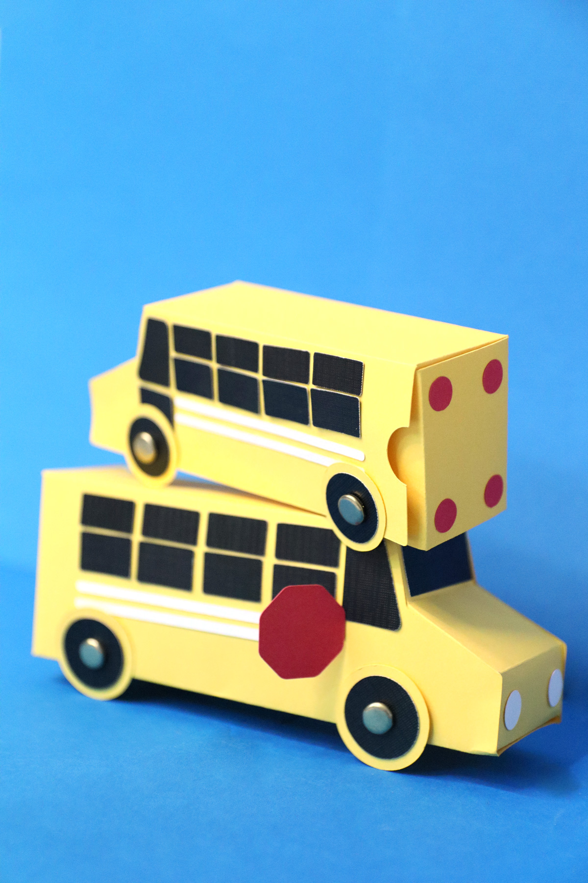 how to make a paper school bus