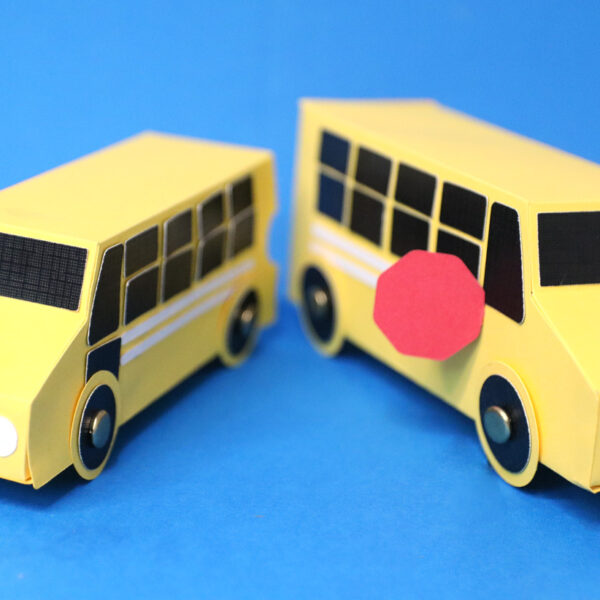 School Bus Template – Paper Toy or Gift Box!