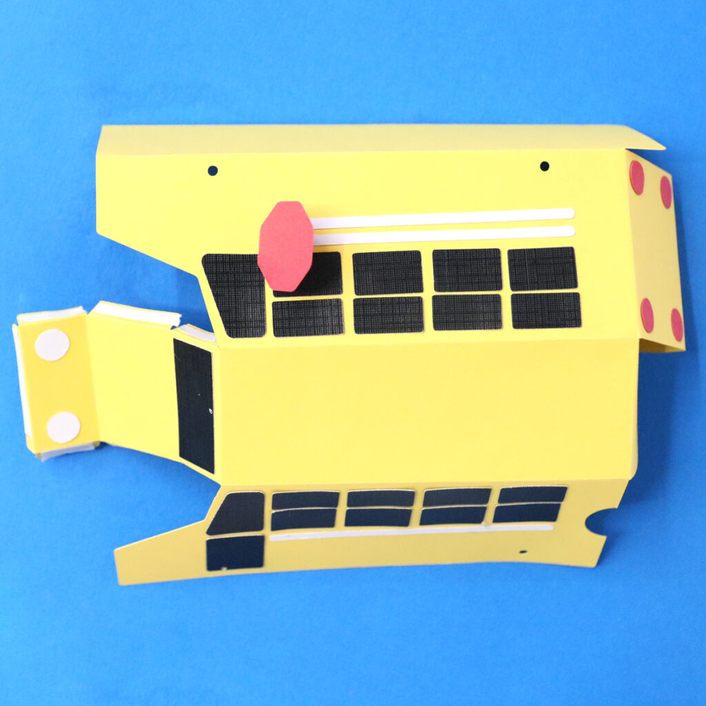 how to make a paper school bus