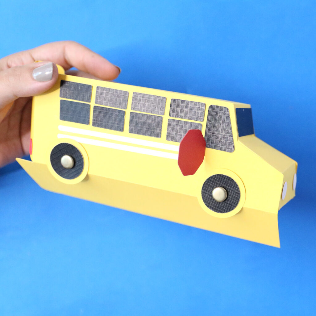 how to make a paper school bus