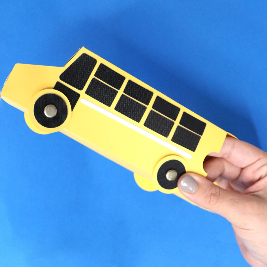 how to make a paper school bus