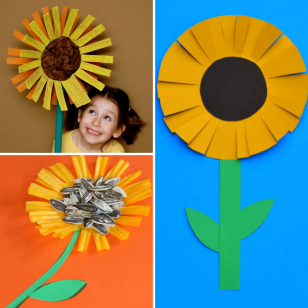 21 Sunflower Crafts using Paper, Recyclables, and more!