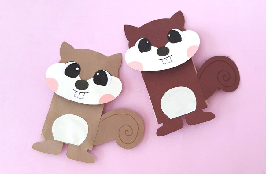 Chipmunk Puppet to Craft & Play!