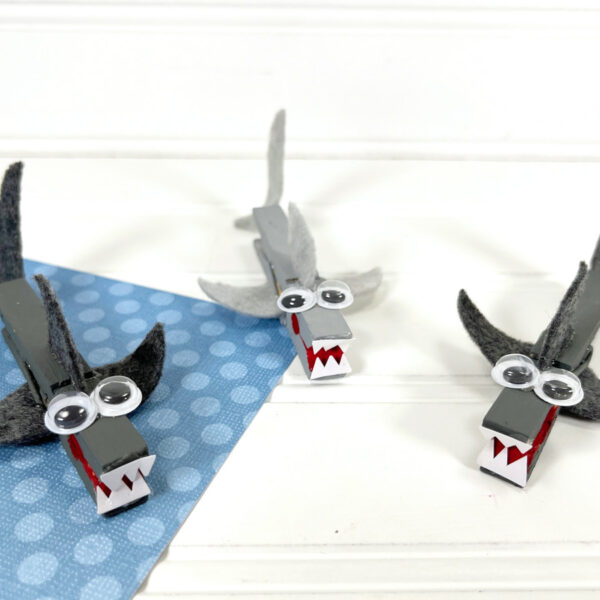 Clothespin Shark Craft for Kids