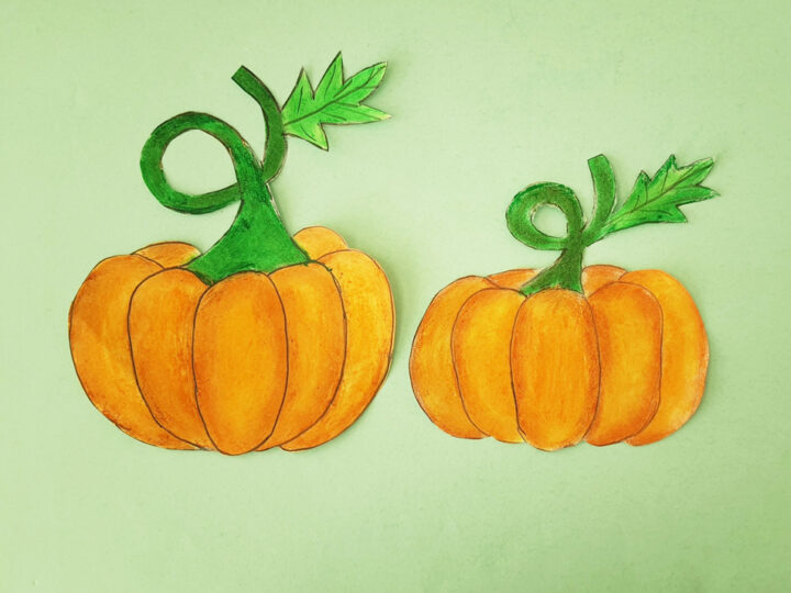 How to Draw a Pumpkin Easily - Easy Crafts For Kids