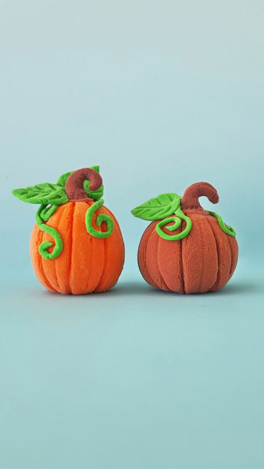 Foam Clay Pumpkin Tutorial * Moms and Crafters
