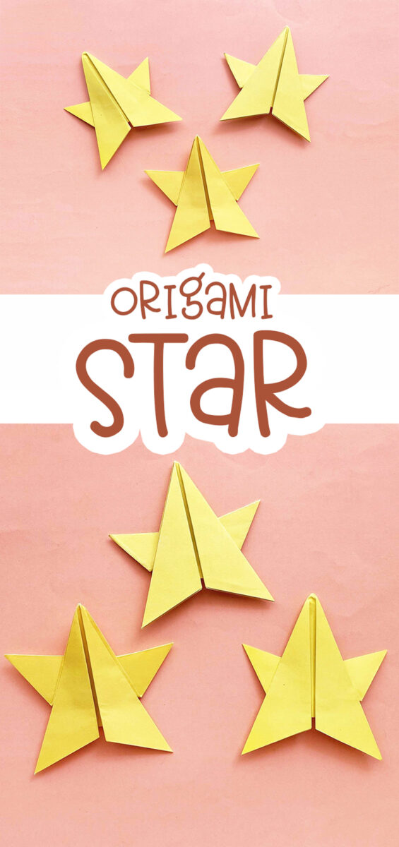 5 Pointed Origami Star Tutorial * Moms and Crafters