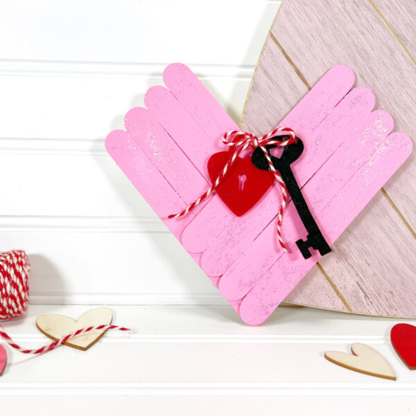 Popsicle Stick Heart Craft