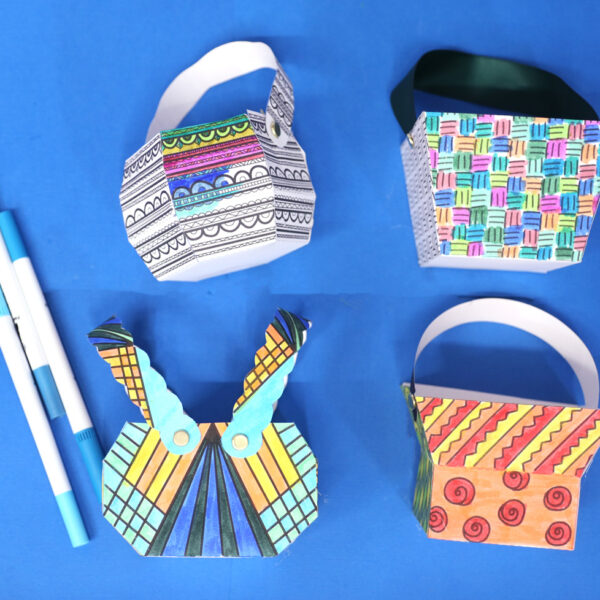 Paper Basket Templates + FREE Printable