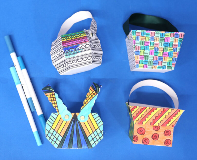 Paper Basket Templates + FREE Printable
