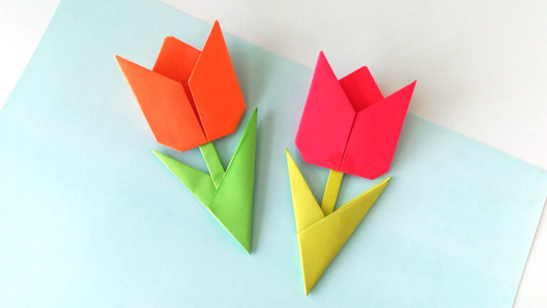 How to Fold an Origami Tulip