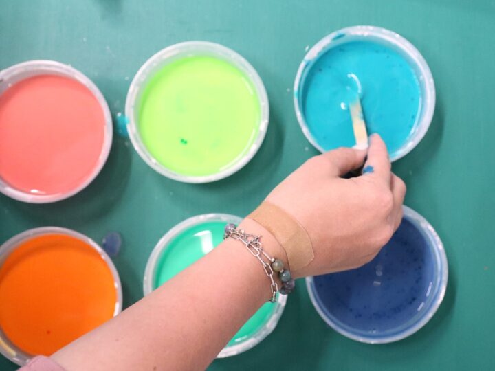 DIY Three Ingredient Sidewalk Paint
