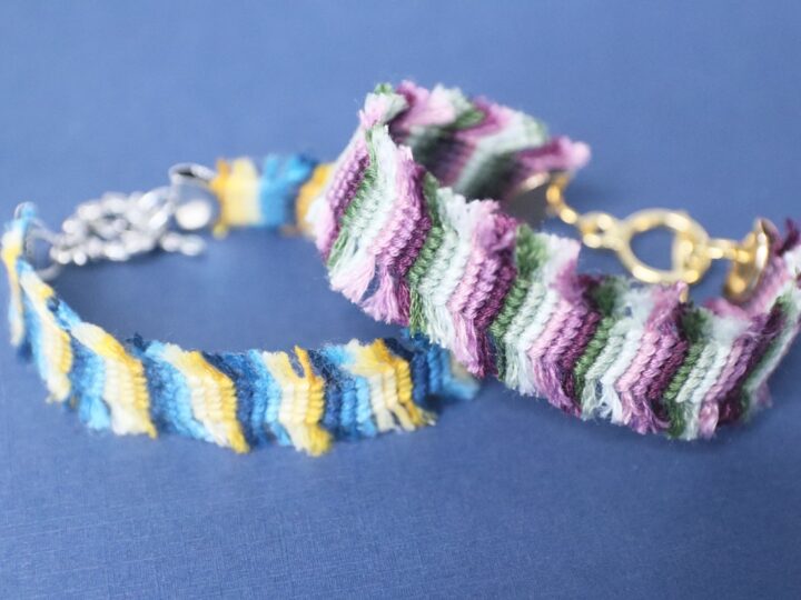 DIY Rag Rug Friendship Bracelets