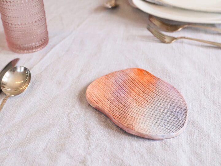 Clay Trivets with Watercolor