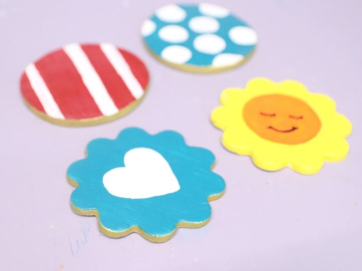 DIY Coasters with Air Dry Clay